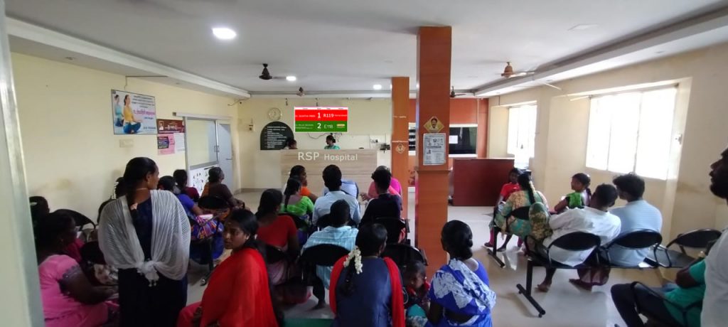 Token Display & Queue Management System for Hospitals