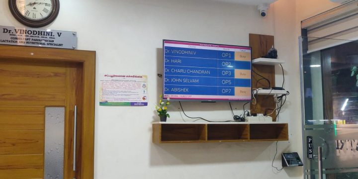Token Display & Queue Management System for Hospitals