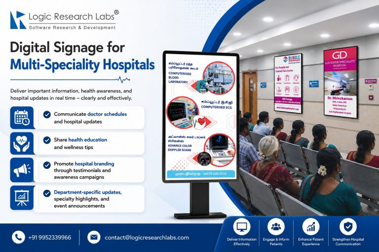 Digital Signage for Multi-Speciality Hospitals