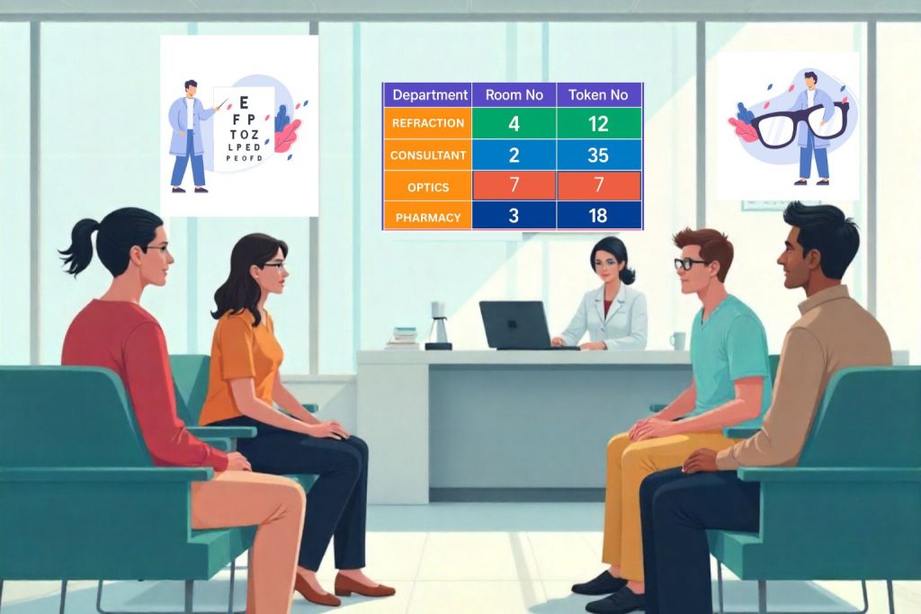 Smart Token & Queue Management Software for Eye Hospital
