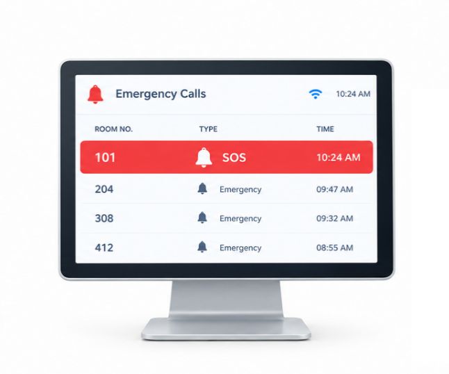 Wireless Emergency Call System for Hotels