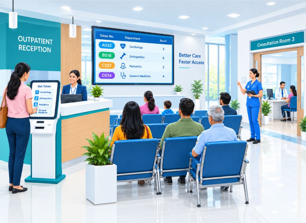 Smart Token & Queue Management Software for Multi-Speciality Hospitals