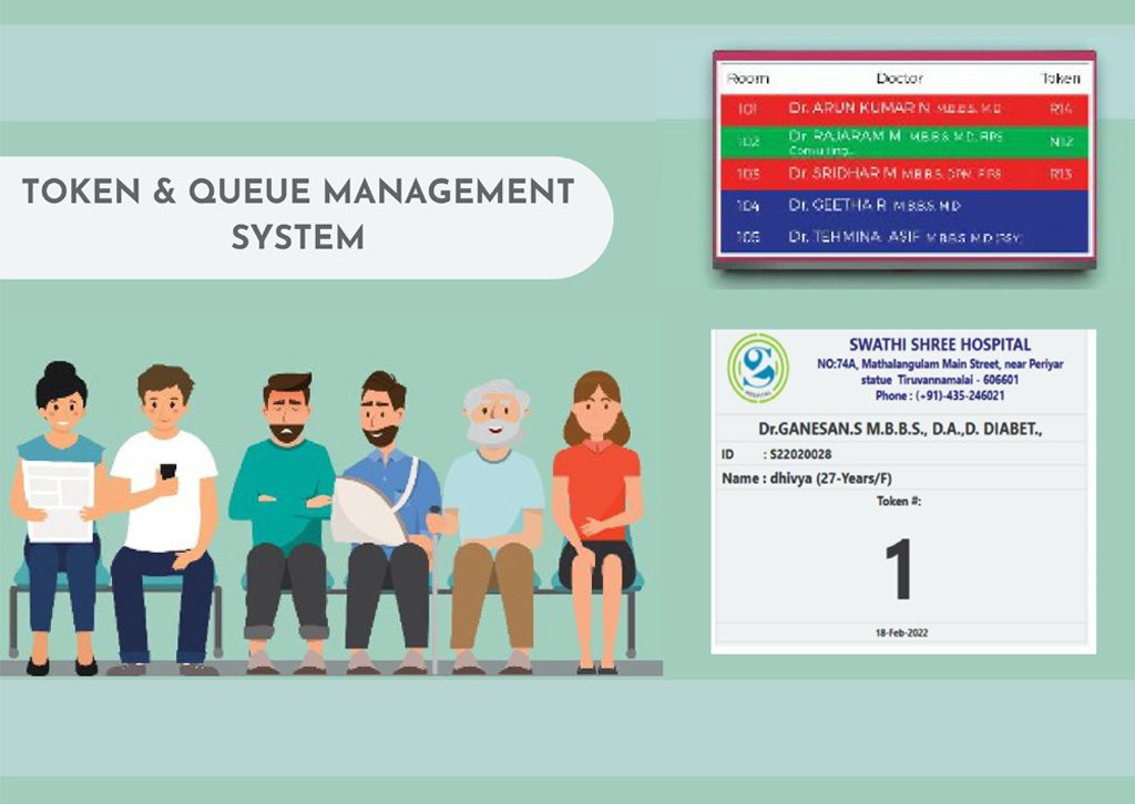 Token Display & Queue Management System for Hospitals