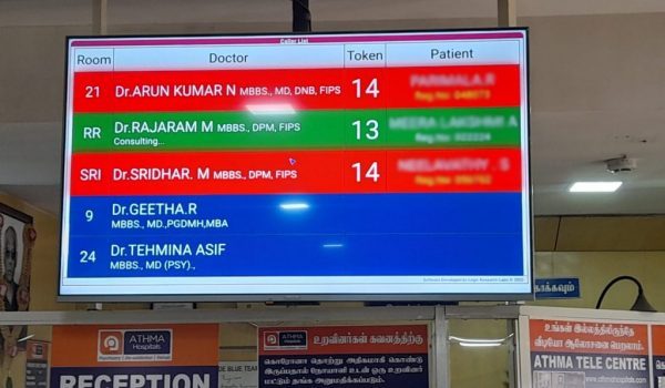 Token display and queue management system
